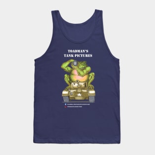 Toadman's Tank Pictures logo-wht txt Tank Top